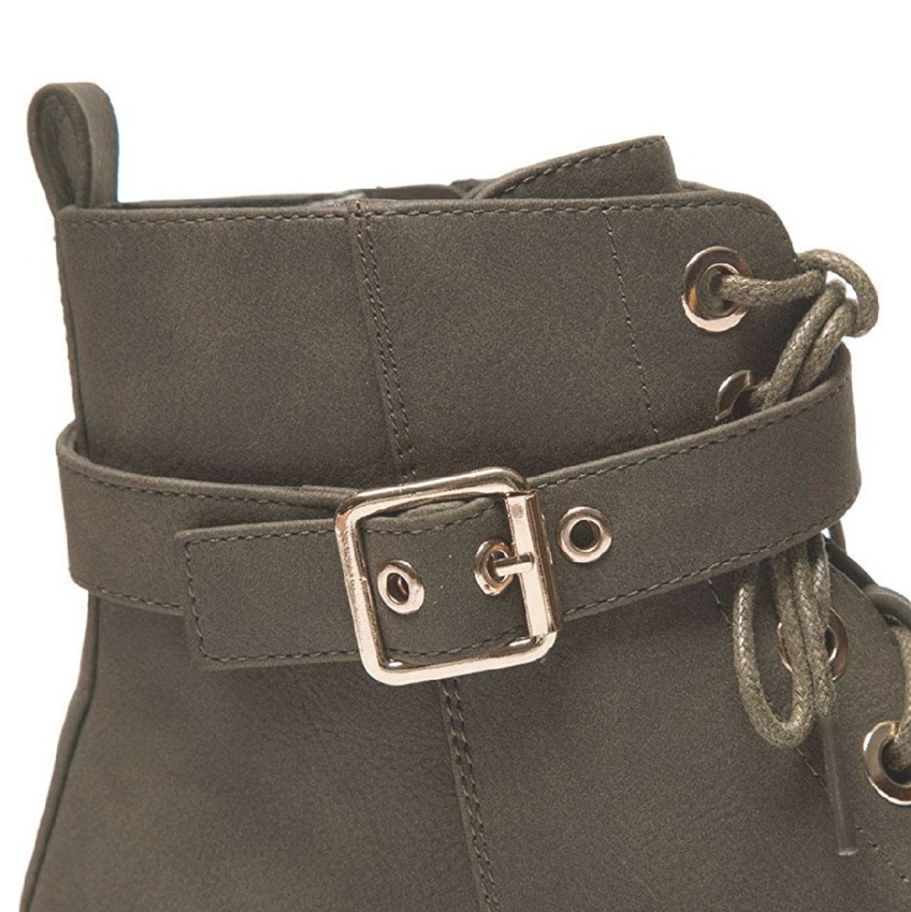 NWT Olive Military Combat Booties Fall - Picture 6 of 6